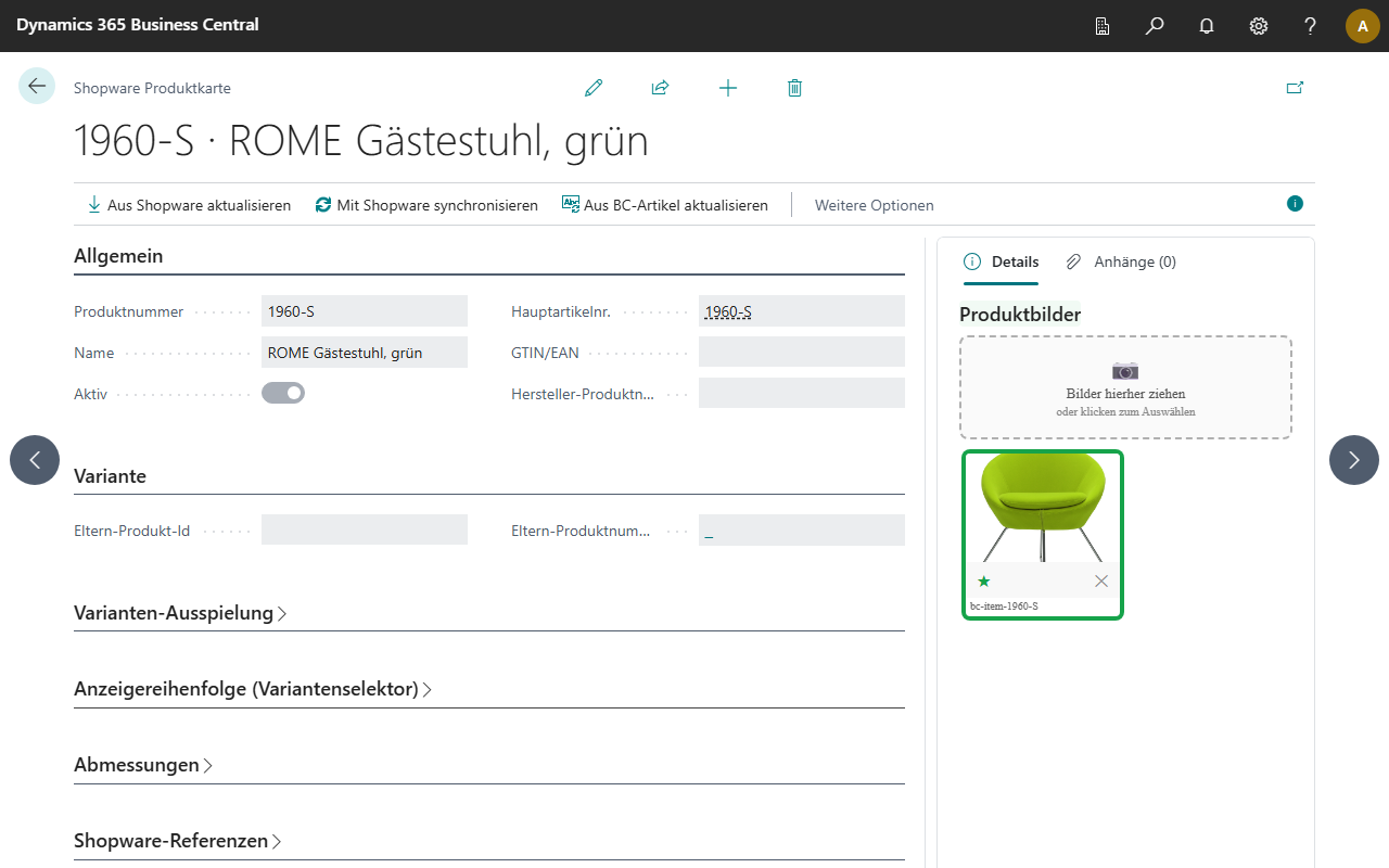 Shopware Produktkarte mit Produktbilder-FactBox